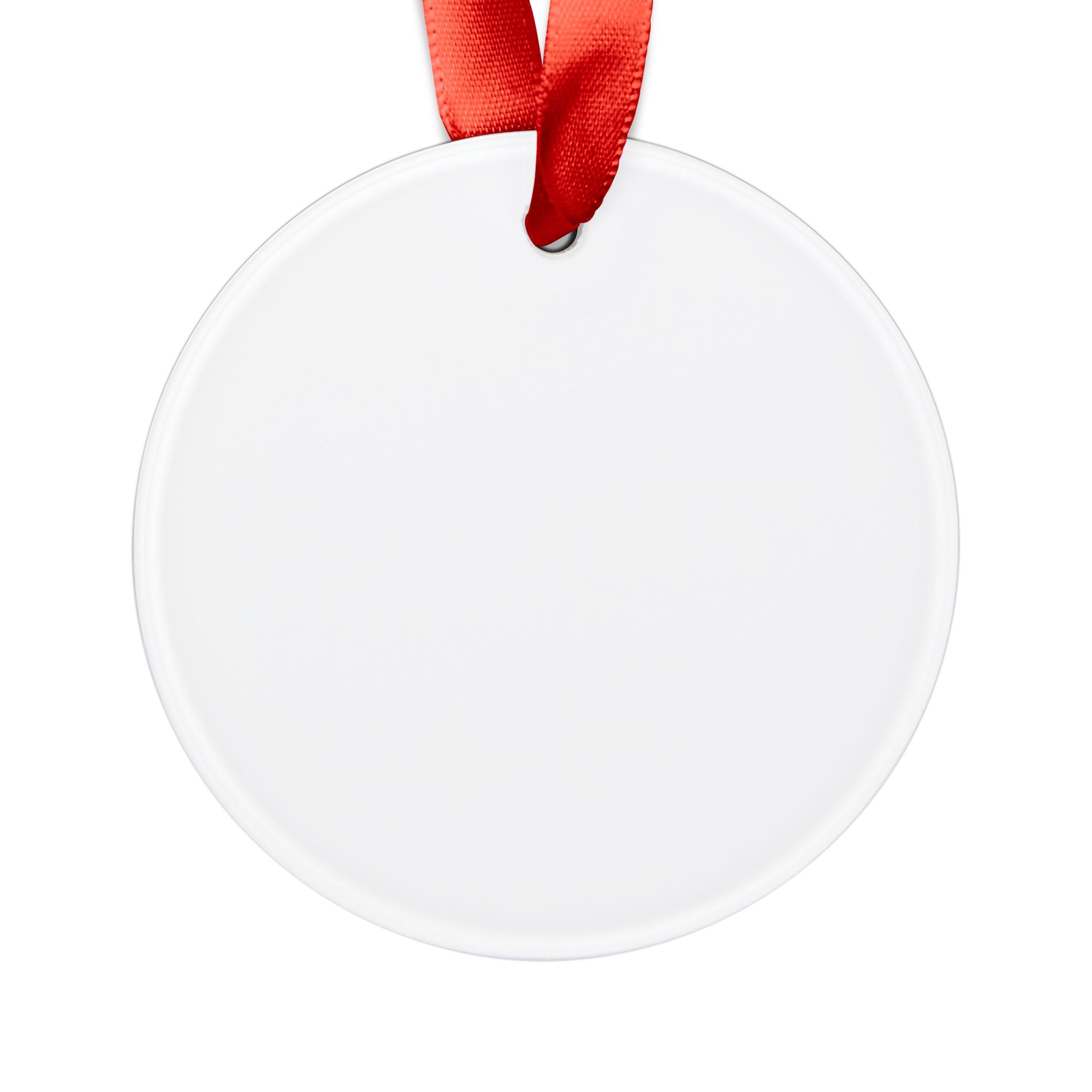 PW School of Art Acrylic Ornament — Decorative Crest Holiday Ornament with Ribbon