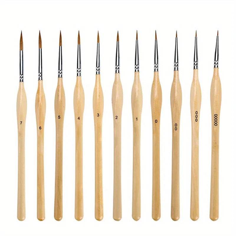 Miniature Paint Brushes Set
