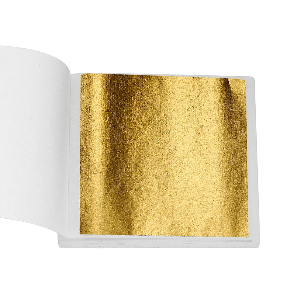 100-200sheets Imitation Gold Foil Paper Leaf