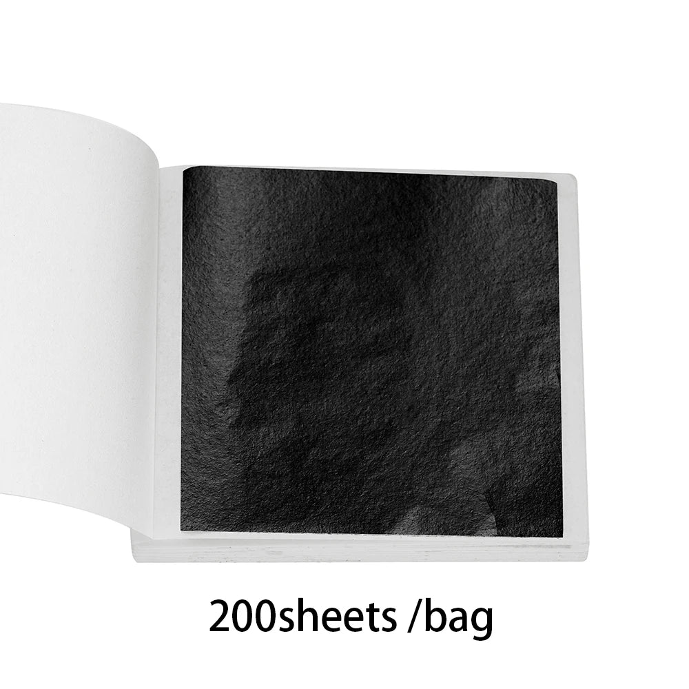 100-200sheets Imitation Gold Foil Paper Leaf