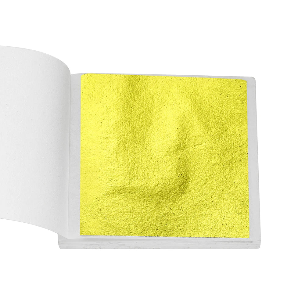 100-200sheets Imitation Gold Foil Paper Leaf