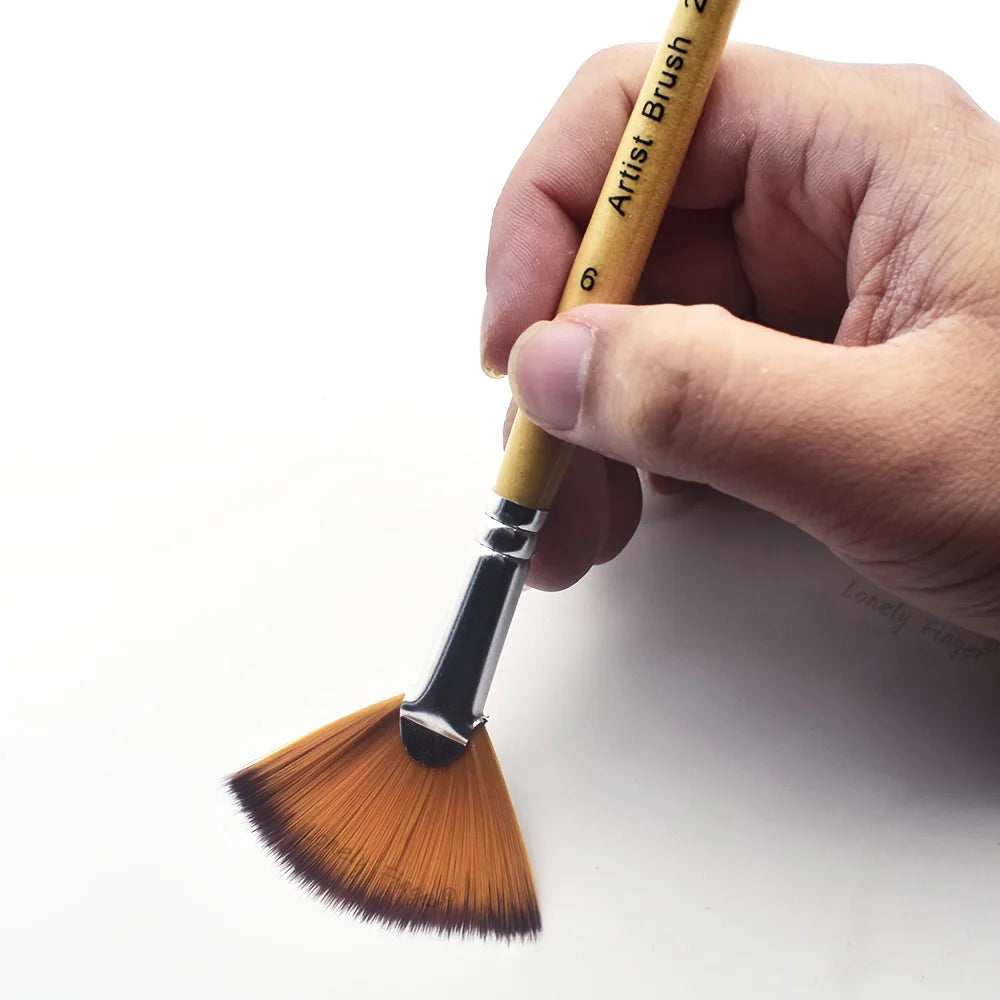 3/5/6/10pcs Fan Paint Brush Set
