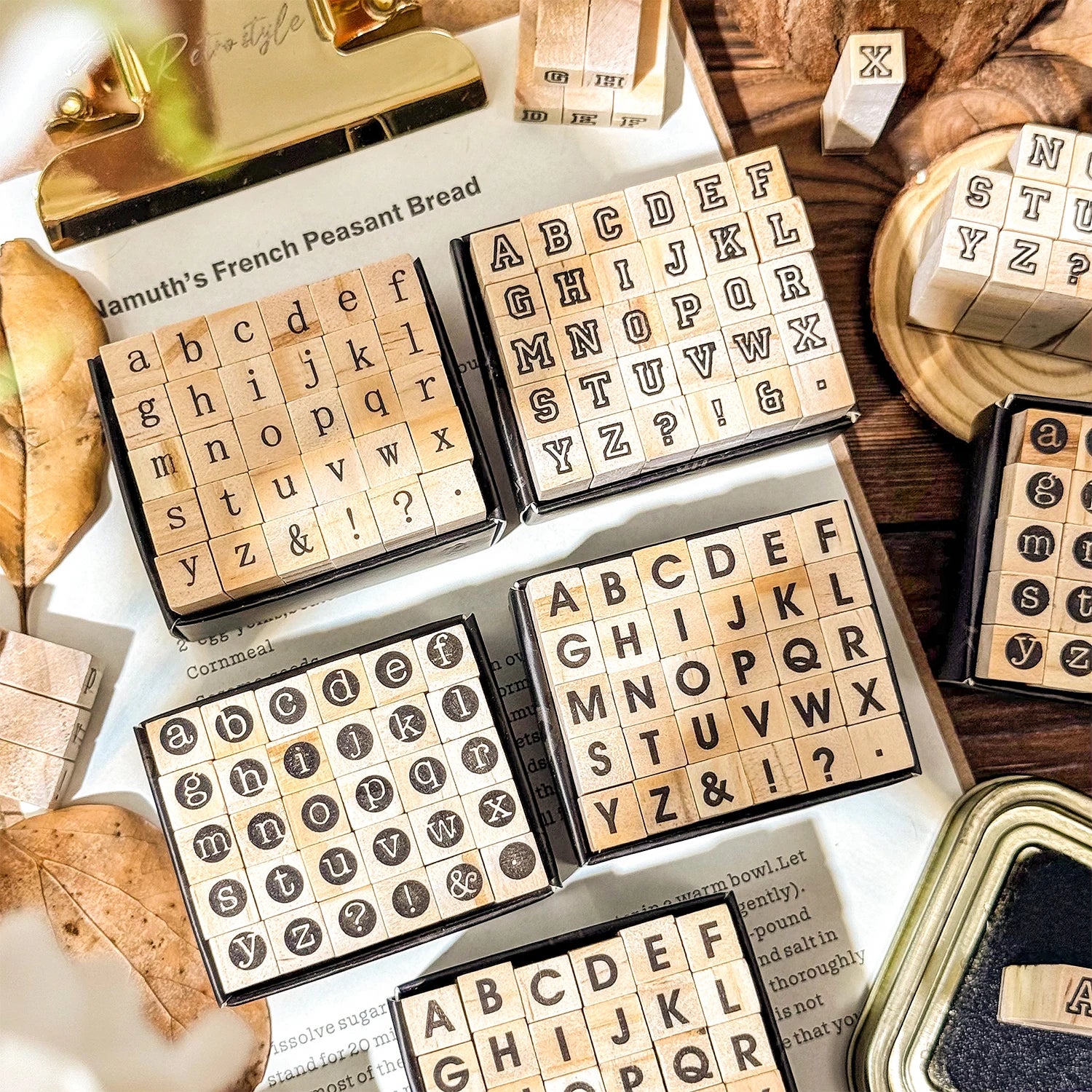 30 Pcs Symbols Retro  A-Z Letters (English)