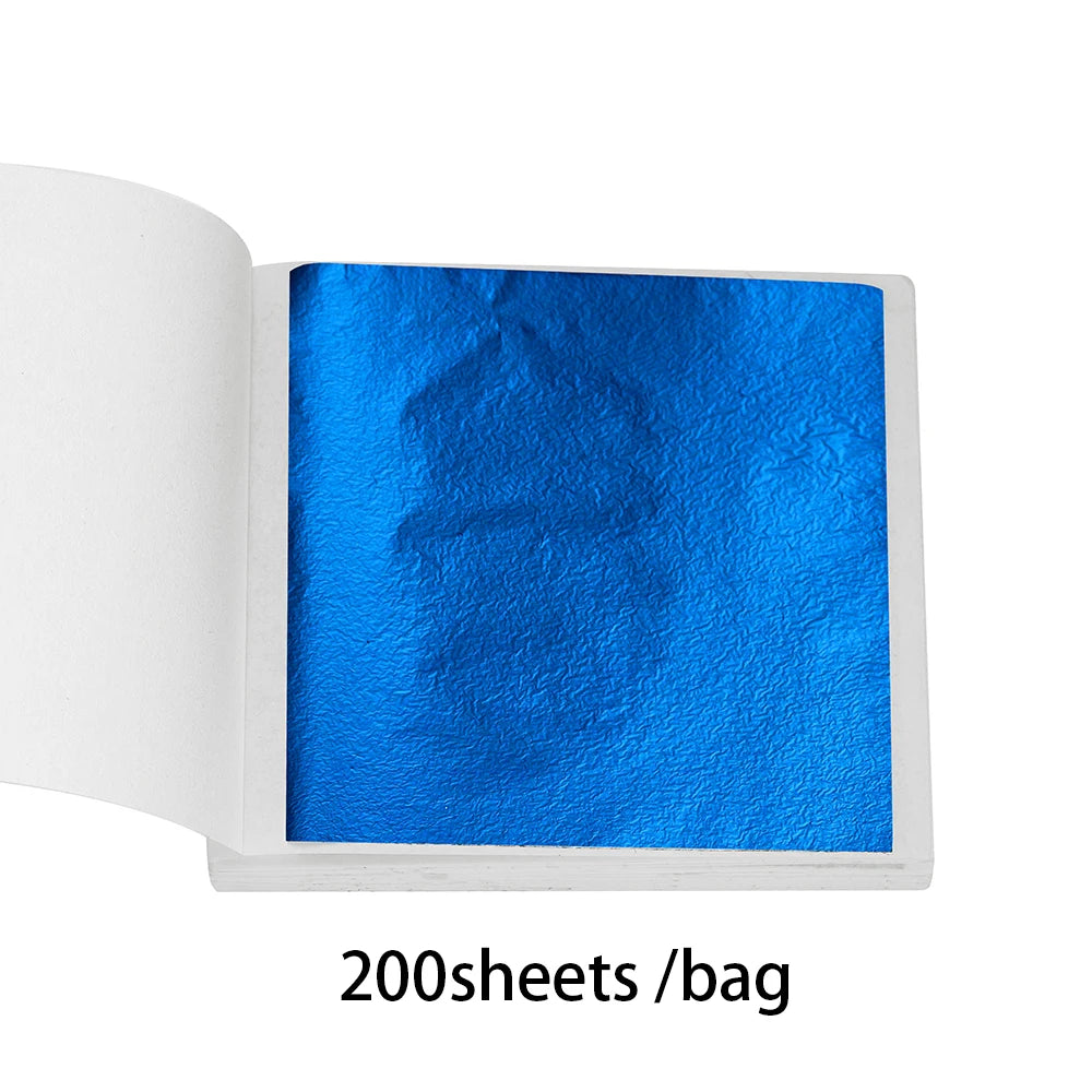 100-200sheets Imitation Gold Foil Paper Leaf