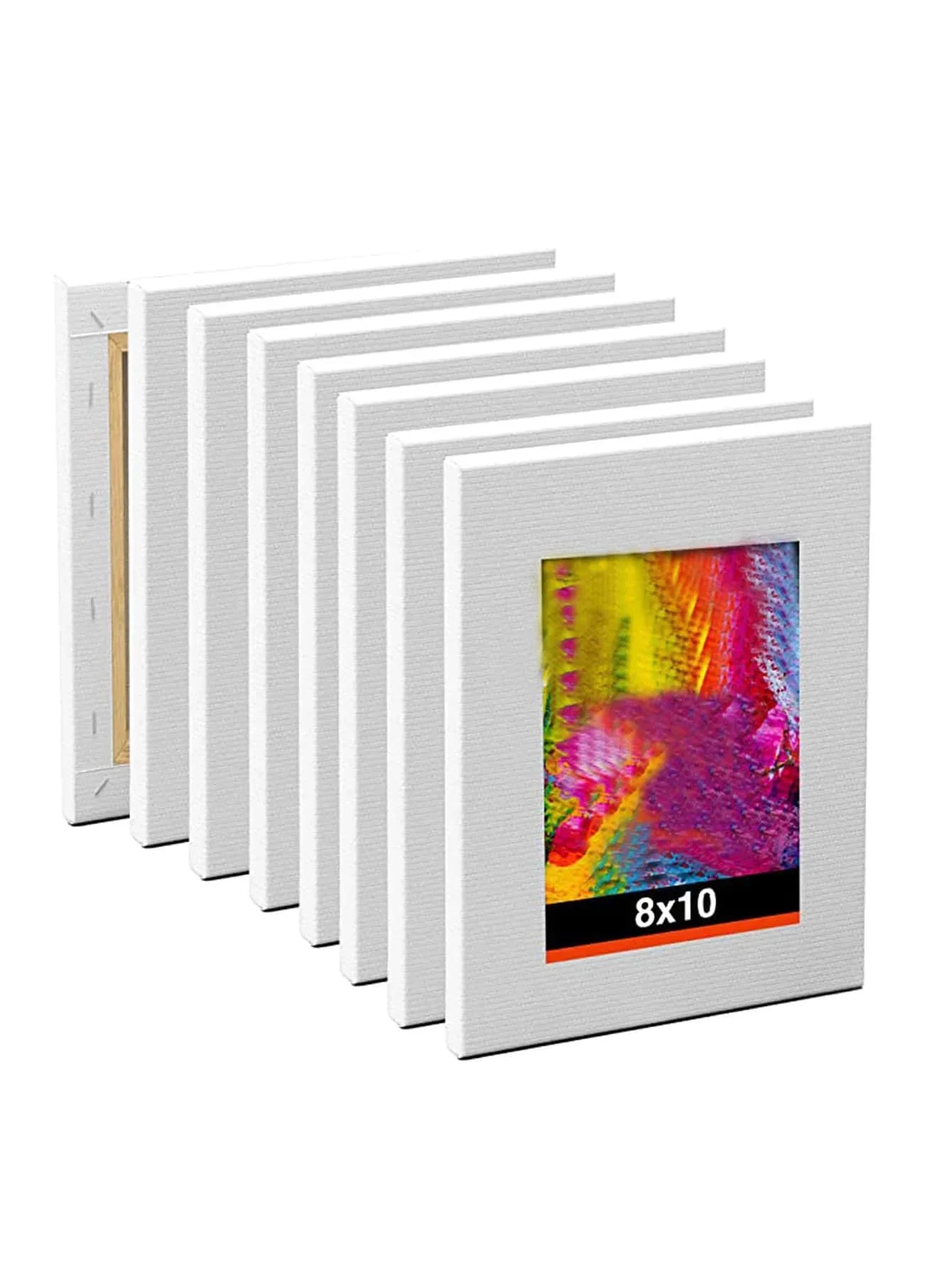 8x10" Inch 100% Cotton Artist Canvas Boards Primed