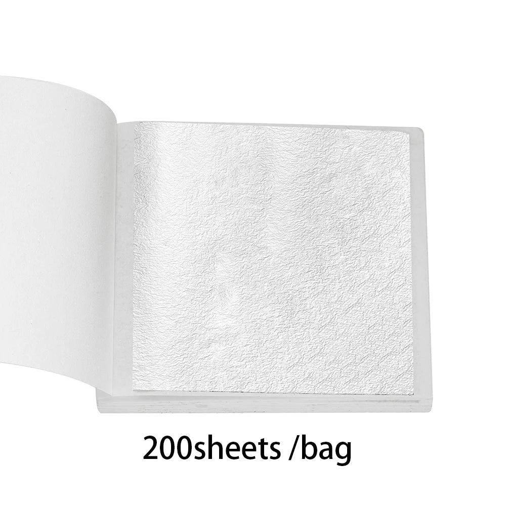 100-200sheets Imitation Gold Foil Paper Leaf